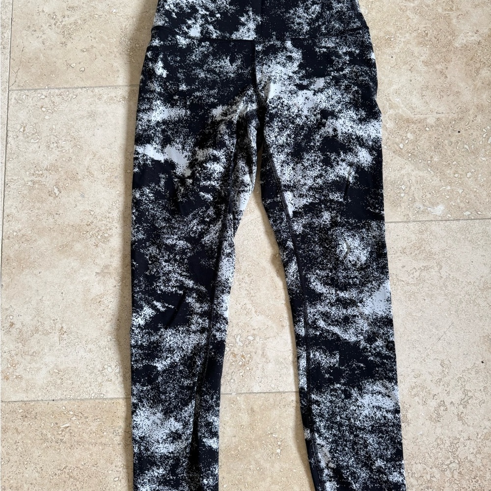 lululemon athletica Black & White Speckled Leggings